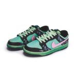 [Custom Female Ghost]  Dunk Skateboarding Shoes Women's Low-top Black/pink - Image 4