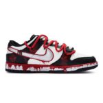 [Custom Shadow cult]  Dunk Skateboarding Shoes Unisex Low-top Red/Black - Image 3