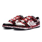 [Custom Shadow cult]  Dunk Skateboarding Shoes Unisex Low-top Red/Black - Image 2