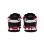 [Custom Shadow cult]  Dunk Skateboarding Shoes Unisex Low-top Red/Black - Image 4