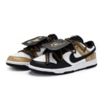 [Custom Wolfe Smile Warrior]  Dunk Skateboarding Shoes Unisex Low-top Brown - Image 3