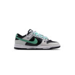 [Custom Female little dolphin]  Dunk Skateboarding Shoes Women's Low-top Black/Gray/Green - Image 3