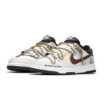 [Custom Little ghost]  Dunk Skateboarding Shoes Unisex Low-top Gray/Red - Image 2