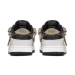[Custom Little ghost]  Dunk Skateboarding Shoes Unisex Low-top Gray/Red - Image 4