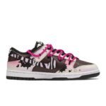 [Custom Zebra Millennium]  Dunk Skateboarding Shoes Women's Low-top Black/Red - Image 2