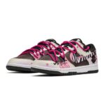 [Custom Zebra Millennium]  Dunk Skateboarding Shoes Women's Low-top Black/Red - Image 3