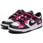 [Custom Female star cat]  Dunk Skateboarding Shoes Women's Low-top Black - Image 3