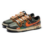 [Custom functional black and green]  Dunk Skateboarding Shoes Unisex Low-top Black - Image 3