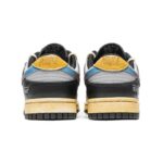 [Custom Dazzling grey and black]  Dunk Skateboarding Shoes Unisex Low-top Gray/Black - Image 4