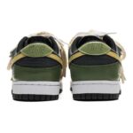 [Custom Female Grassland Ghost S-BOX]  Dunk Skateboarding Shoes Women's Low-top Brown/Green - Image 4