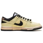 [Custom Energy smiling Face]  Dunk Skateboarding Shoes Women's Low-top Beige - Image 2