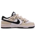 [Custom The Greater Times]  Dunk Skateboarding Shoes Unisex Low-top Brown/White - Image 2