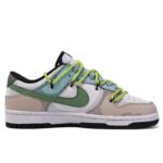 [Custom Dr. Crocodile]  Dunk Skateboarding Shoes Unisex Low-top Brown/green/blue - Image 4