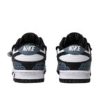 [Custom Women's model "Thousand Miles of the Vast Sea" S-BOX]  Dunk Skateboarding Shoes Women's Low-top Black/Blue - Image 5
