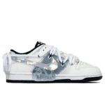 [Custom Lost Butterfly Valley, Laser Logo]  Dunk Skateboarding Shoes Unisex Denim Style - Image 4