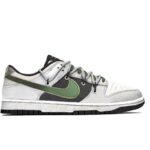 [Custom Phantom Green]  Dunk Skateboarding Shoes Unisex Low-top Green/White - Image 2