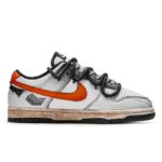 [Custom Sunrise]  Dunk Skateboarding Shoes Unisex Low-top Gray - Image 4