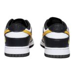 [Custom Yellow Lightning Girl]  Dunk Skateboarding Shoes Women's Low-top Black/White/Yellow - Image 4