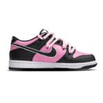 [Custom A big boy in cherry red, black and pink]  Dunk Skateboarding Shoes Women's - Image 3