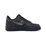 [Custom Black gold for men's New Year with the Spirit Snake]  Air Force 1 Skateboard Shoes Unisex Low-Top Gold - Image 2