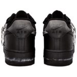 [Custom Revere the distance]  Air Force 1 Skateboarding Shoes Unisex Low-top Black - Image 4