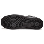 [Custom Revere the distance]  Air Force 1 Skateboarding Shoes Unisex Low-top Black - Image 5