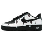 [Custom Ink-soluble]  Air Force 1 Skateboarding Shoes Unisex Low-top White - Image 2