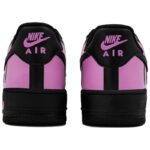 [Custom Ink-soluble electro-light powder]  Air Force 1 Skateboarding Shoes Unisex Low-top Pink - Image 4