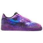[Custom Dream Space]  Air Force 1 Skateboard Shoes Unisex Low-Top Purple/Blue/White - Image 2