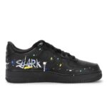 [Custom VAM Darth Vader Shark]  Air Force 1 Skateboard Shoes Unisex Low-Top Gold - Image 2