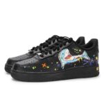 [Custom VAM Darth Vader Shark]  Air Force 1 Skateboard Shoes Unisex Low-Top Gold - Image 3