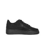 [Custom A man with silver wings and a starry sky]  Air Force 1 Skateboard Shoes Unisex Low-Top Black/Silver - Image 2