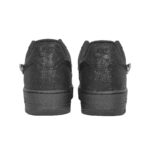 [Custom A man with silver wings and a starry sky]  Air Force 1 Skateboard Shoes Unisex Low-Top Black/Silver - Image 4