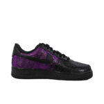 [Custom A man with a black and purple gradient full of stars]  Air Force 1 Skateboarding Shoes Unisex Low-top Purple - Image 2