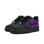 [Custom A man with a black and purple gradient full of stars]  Air Force 1 Skateboarding Shoes Unisex Low-top Purple - Image 3
