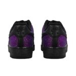 [Custom A man with a black and purple gradient full of stars]  Air Force 1 Skateboarding Shoes Unisex Low-top Purple - Image 4