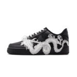[Custom Silver Dragon]  Air Force 1 Skateboarding Shoes Unisex