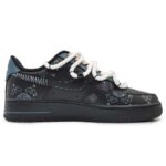 [Custom Men's deconstruction of the Silk Road]  Air Force 1 Skateboarding Shoes Men - Image 2
