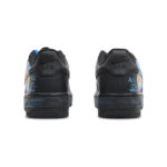 [Custom Men's thermal imaging]  Air Force 1 Skateboarding Shoes Unisex Low-top Black/Blue - Image 4
