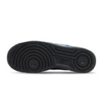[Custom Men's thermal imaging]  Air Force 1 Skateboarding Shoes Unisex Low-top Black/Blue - Image 5