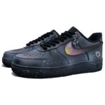 [Custom Phantom Firmament]  Air Force 1 Skateboard Shoes Unisex Low-Top Yellow/Purple/Pink White - Image 3