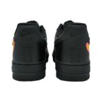 [Custom Butterflies dance in the dark night]  Air Force 1 Skateboard Shoes Unisex Low-Top Black - Image 4