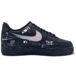 [Custom Pink Fin Night Shadow]  Air Force 1 Skateboard Shoes Unisex Low-Top Pink - Image 2