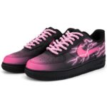 [Custom Flowing blue lightning]  Air Force 1 Skateboarding Shoes Unisex Low-top - Image 8