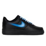 [Custom Flowing blue lightning]  Air Force 1 Skateboarding Shoes Unisex Low-top - Image 2