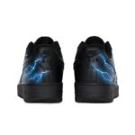 [Custom Flowing blue lightning]  Air Force 1 Skateboarding Shoes Unisex Low-top - Image 4