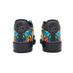 [Custom Men's geometric graffiti]  Air Force 1 Skateboarding Shoes Men Low-top Black/Blue - Image 5