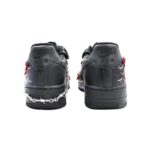 [Custom Black Dragon Limited]  Air Force 1 Skateboarding Shoes Unisex Low-top Black/Red - Image 4