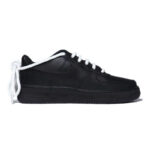 [Custom XR cashew flower QD]  Air Force 1 Skateboarding Shoes Men Low-top Black/white - Image 2