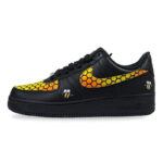 [Custom AF1 cellular]  Air Force 1 Skateboarding Shoes Men Low-top Black/yellow